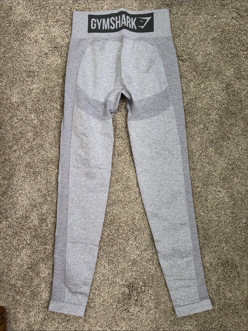 Gymshark Two-Tone Grey High-Waist Seamless Leggings